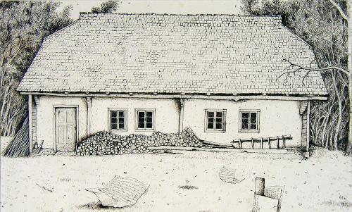 Ukrainian Pioneer House at Gardenton, Manitoba