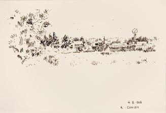 Untitled (farm with windmill)