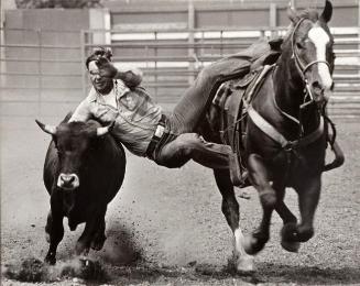 Bull Dogger Saskachimo Rodeo 1972