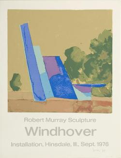 Robert Murray Sculpture. Windhover Installation, Hinsdale, Ill., Sept. 1976