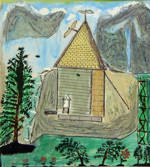 Mill in an Ukrainian Village