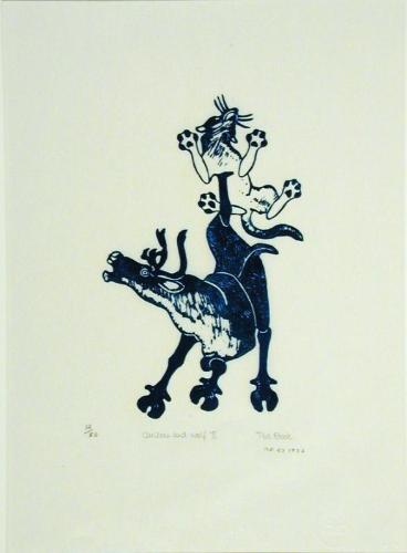 Caribou and Wolf II