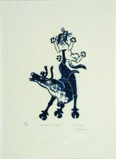 Caribou and Wolf II
