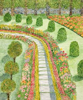 Untitled (floral path)