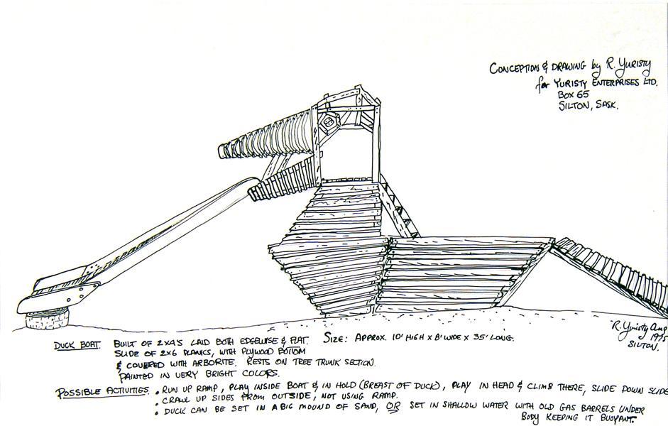 Working Drawing for Duck Boat