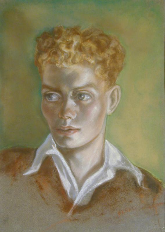 Untitled (young man with curly blond hair)