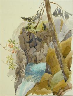 Untitled (rocks with waterfall)
