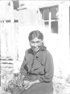 Untitled (seated Indian woman)