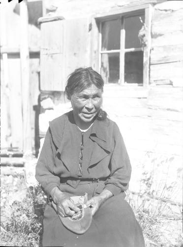 Untitled (seated Indian woman)
