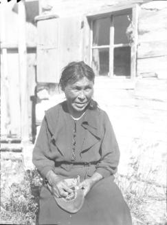 Untitled (seated Indian woman)