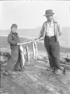 Untitled (man, boy and fish)