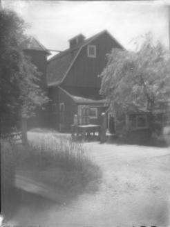 Untitled (barn with silo)