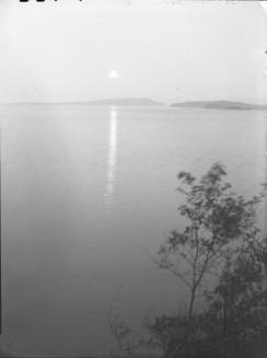Untitled (moon reflecting on lake)