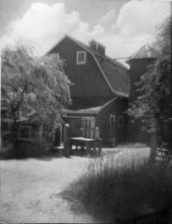 Untitled (barn with silo)