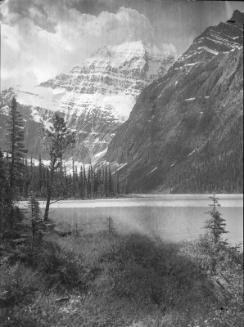 Untitled (snow-topped mountains by lake)