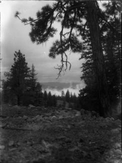 Untitled (cliff and lake)