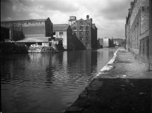 Untitled (industrial buildings along channel)
