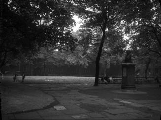 Untitled (city park with monument)