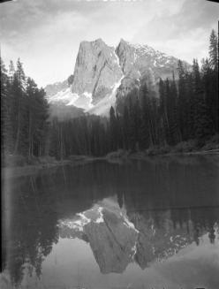 Untitled (mountains reflected in lake)