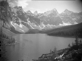 Untitled (lake surrounded by mountains)