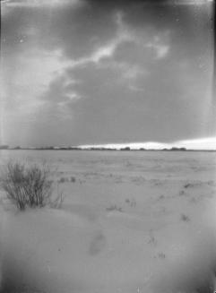 Untitled (snow-covered prairie)