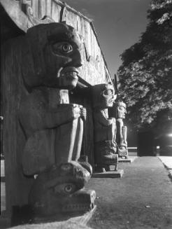 Untitled (three totem poles)