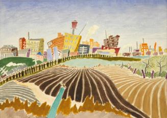 Untitled (surreal buildings and fields)