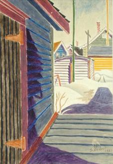 Winter in Saskatoon from the Artist's Porch