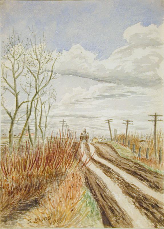 Untitled (country road - spring thaw)