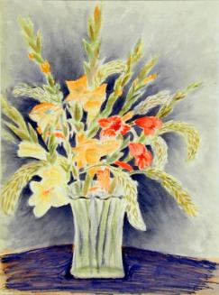Untitled (vase and gladioli)
