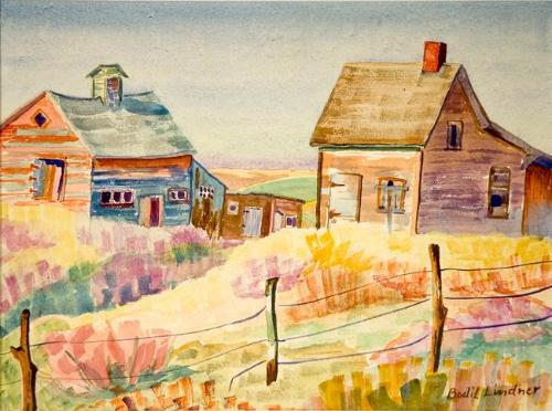 Untitled (farm buildings)