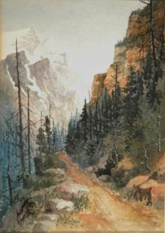 Untitled (Rocky Mountain scene)