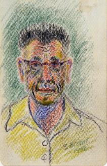 Untitled (self-portrait with yellow shirt)