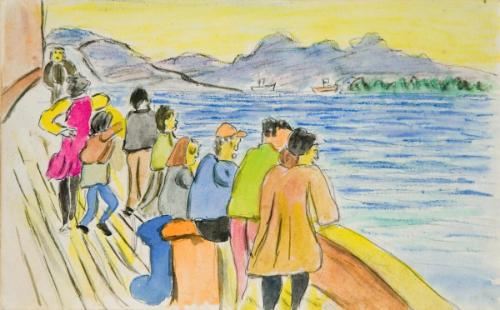 Untitled (ferry passengers)