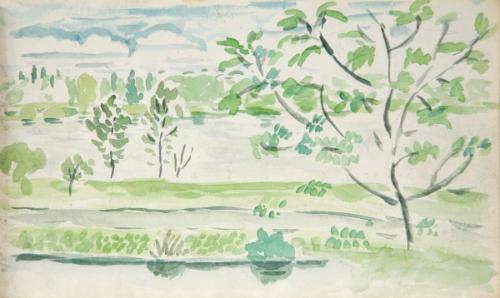 Untitled (trees and water)