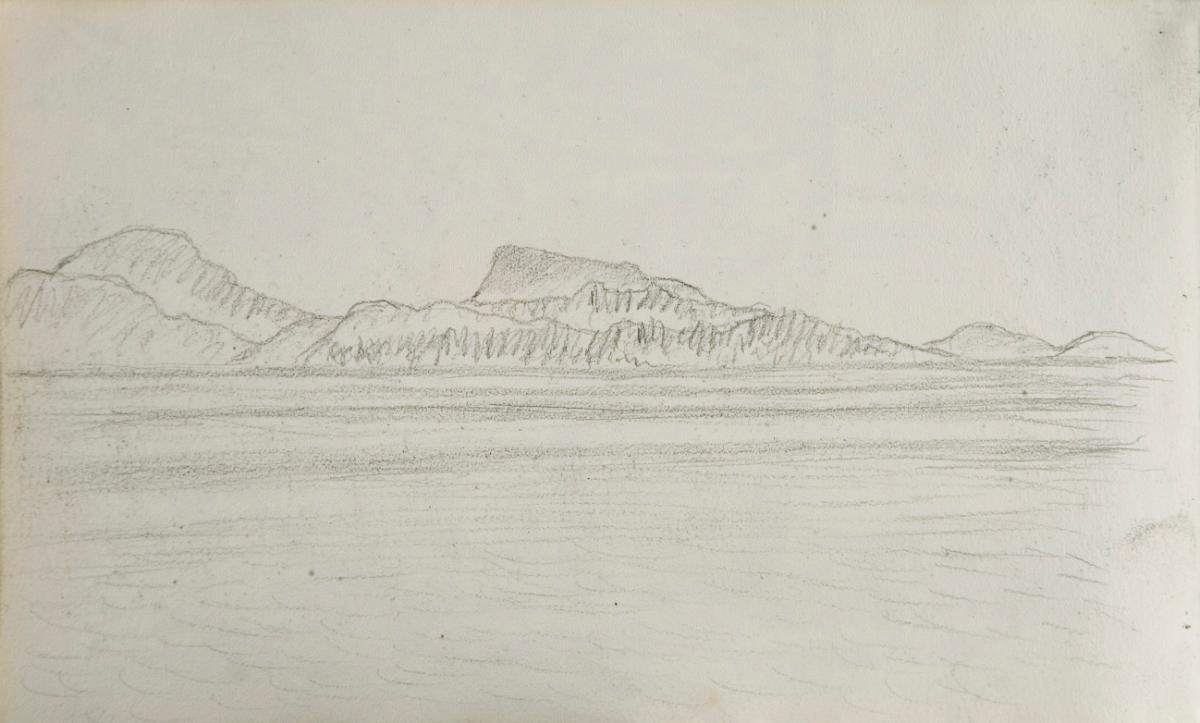 Untitled (ocean and mountains)