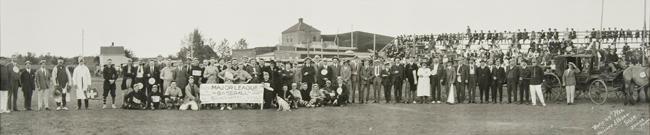 Eclectic Club Versus Kiwanis Club, Baseball Game, Prince Albert, Saskatchewan 24 July 1922