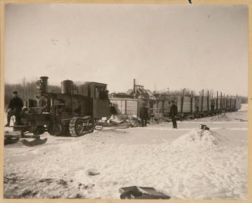 Untitled (lumber crew in winter)