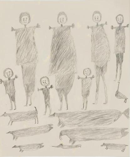 Untitled (women, children and animals)