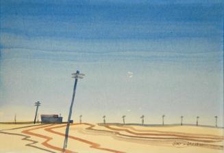 Untitled (prairie with telephone poles)
