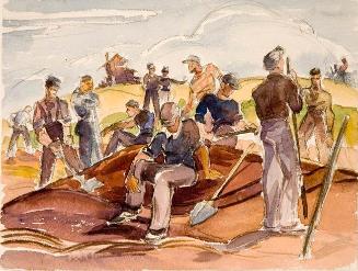 Untitled (relief workers, Moose Jaw area)