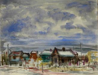 Untitled (village scene)