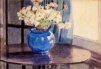 Untitled (blue vase with flowers)
