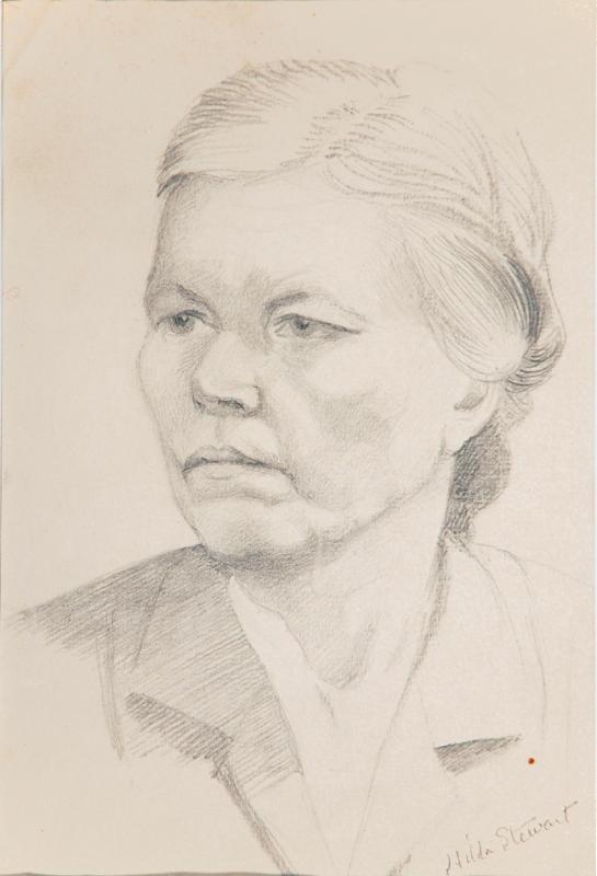 Pencil Drawing of Mrs. Ploss