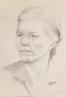 Pencil Drawing of Mrs. Ploss