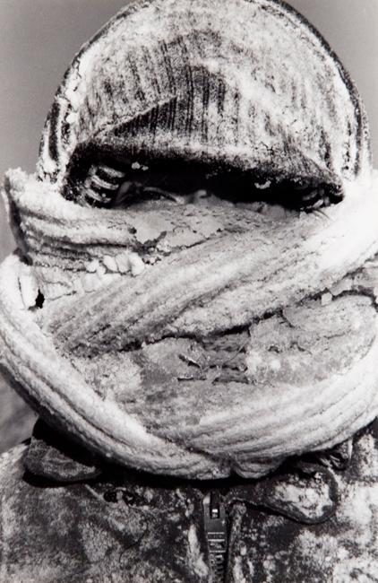 Untitled (man with ice-covered toque)