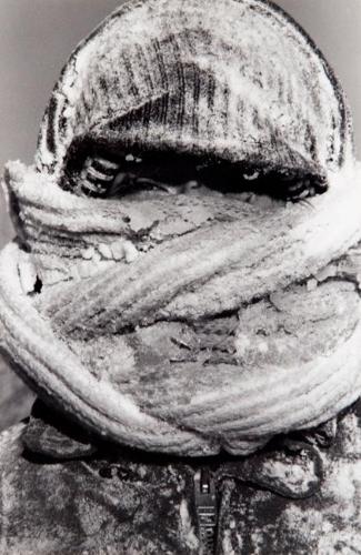 Untitled (man with ice-covered toque)