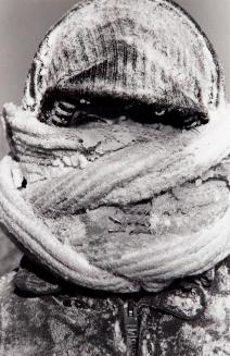 Untitled (man with ice-covered toque)