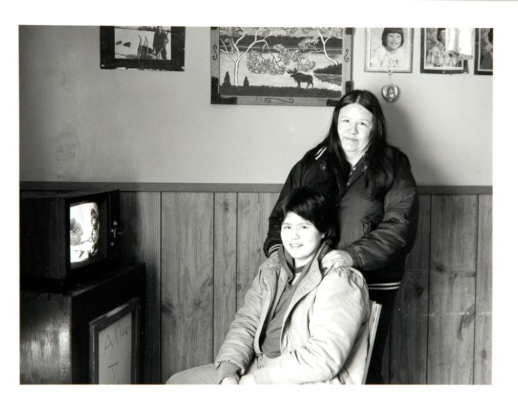 Lee Ann and Hazel Houle, Calling Lake, Alberta, March 1985