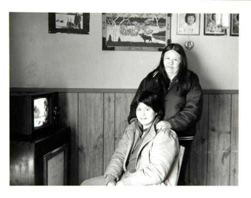 Lee Ann and Hazel Houle, Calling Lake, Alberta, March 1985